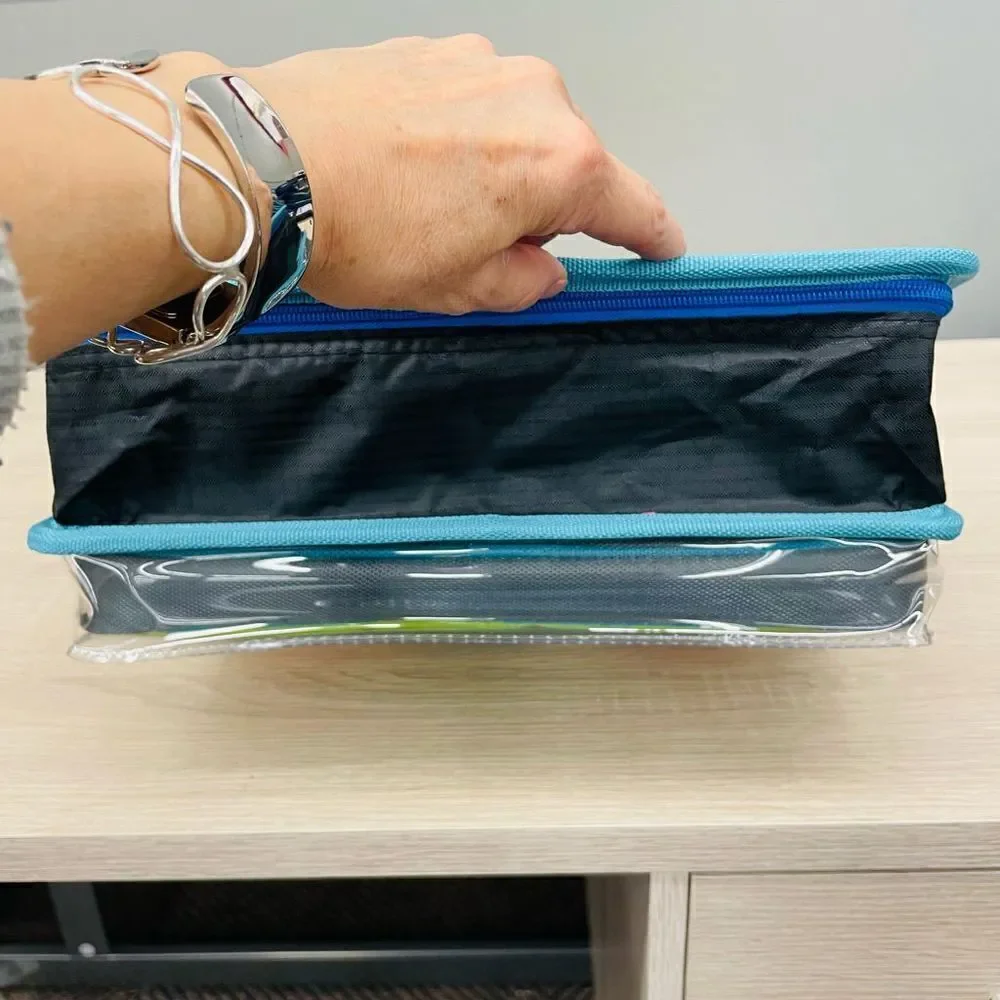 NWT Case-It Universal Monster Zipper Binder with Removable Laptop Sleeve 2” Ring